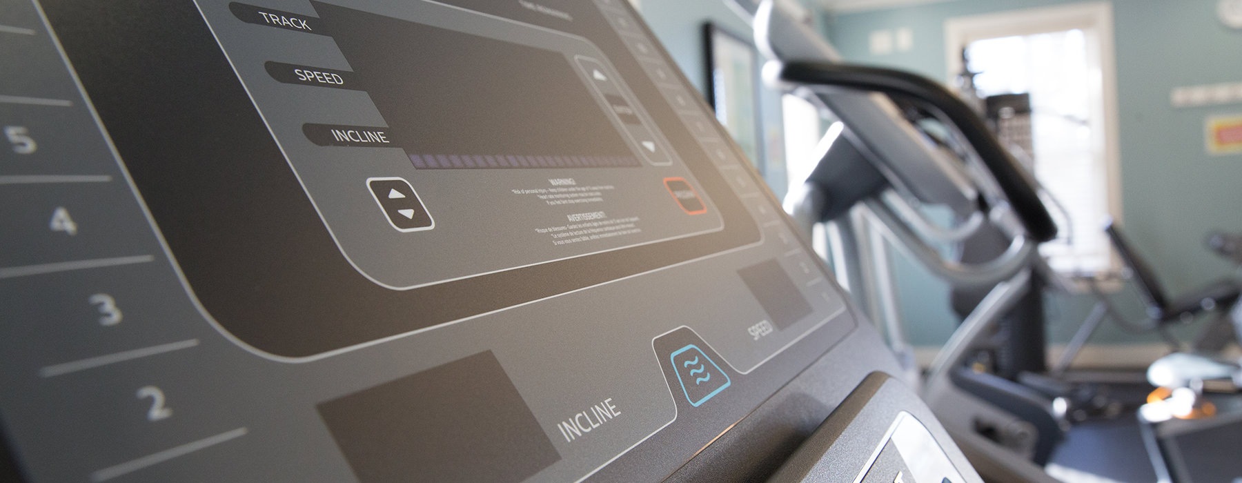 stock image of treadmill
